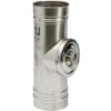 MetalbestoS Omega Ø100 mm længde m. rensedør