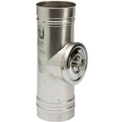 MetalbestoS Omega Ø100 mm længde m. rensedør
