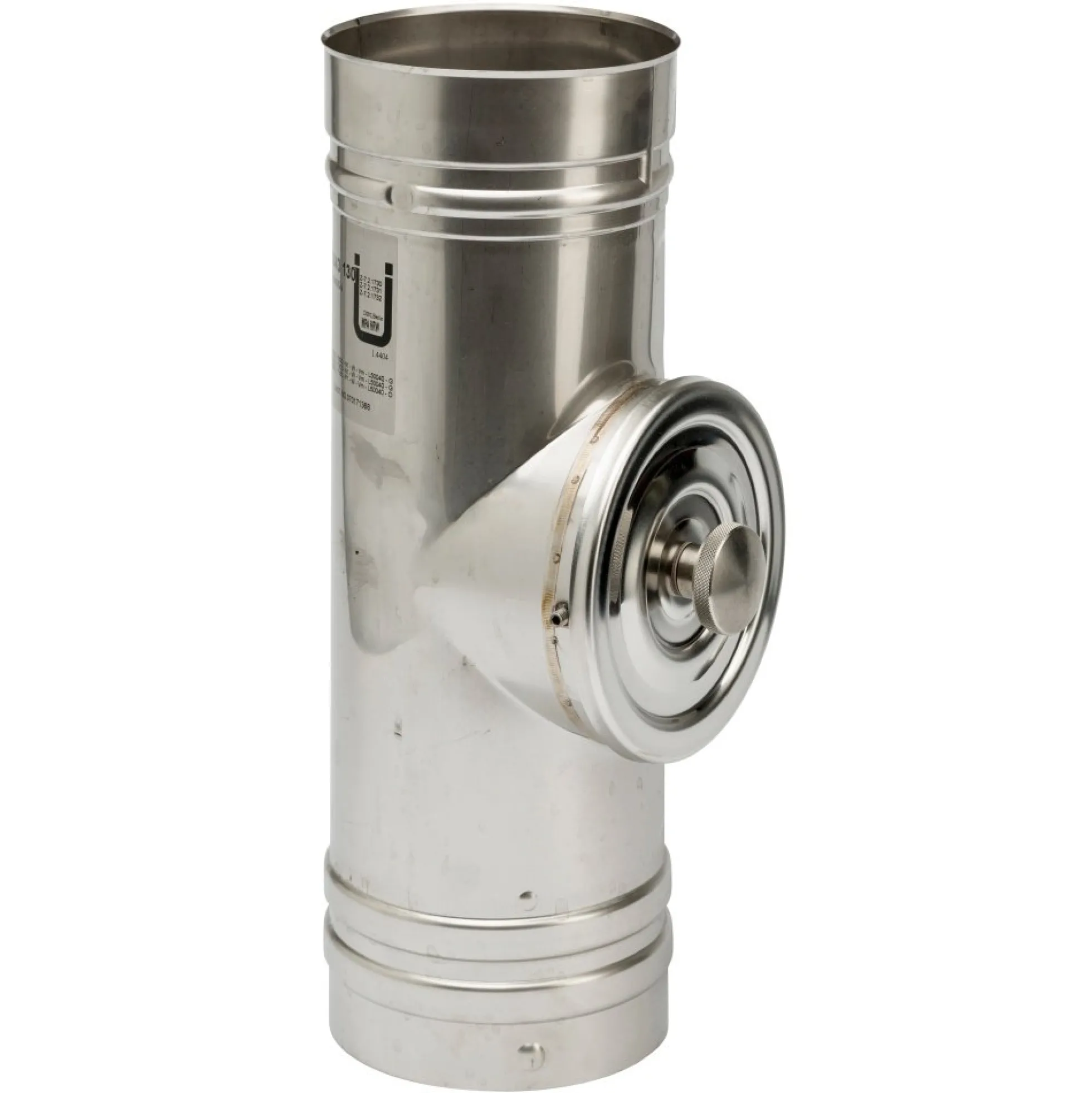 MetalbestoS Omega Ø100 mm længde m. rensedør