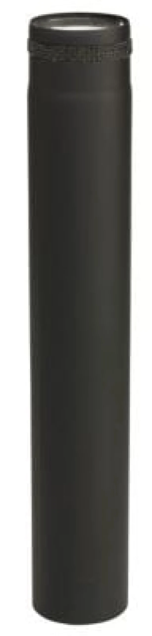 Metalbestos Røgrør, 100 mm, 500 mm x 1 mm, Sort