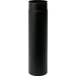 MetalbestoS® – Røgrør, sort, uden klap, Ø150 mm - Vælg længde