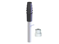 Metalbetos ConneXt taggennemføring, 60/100 PPs/Alu, sort inkl. overgang til 80/125 mm - Kierulff