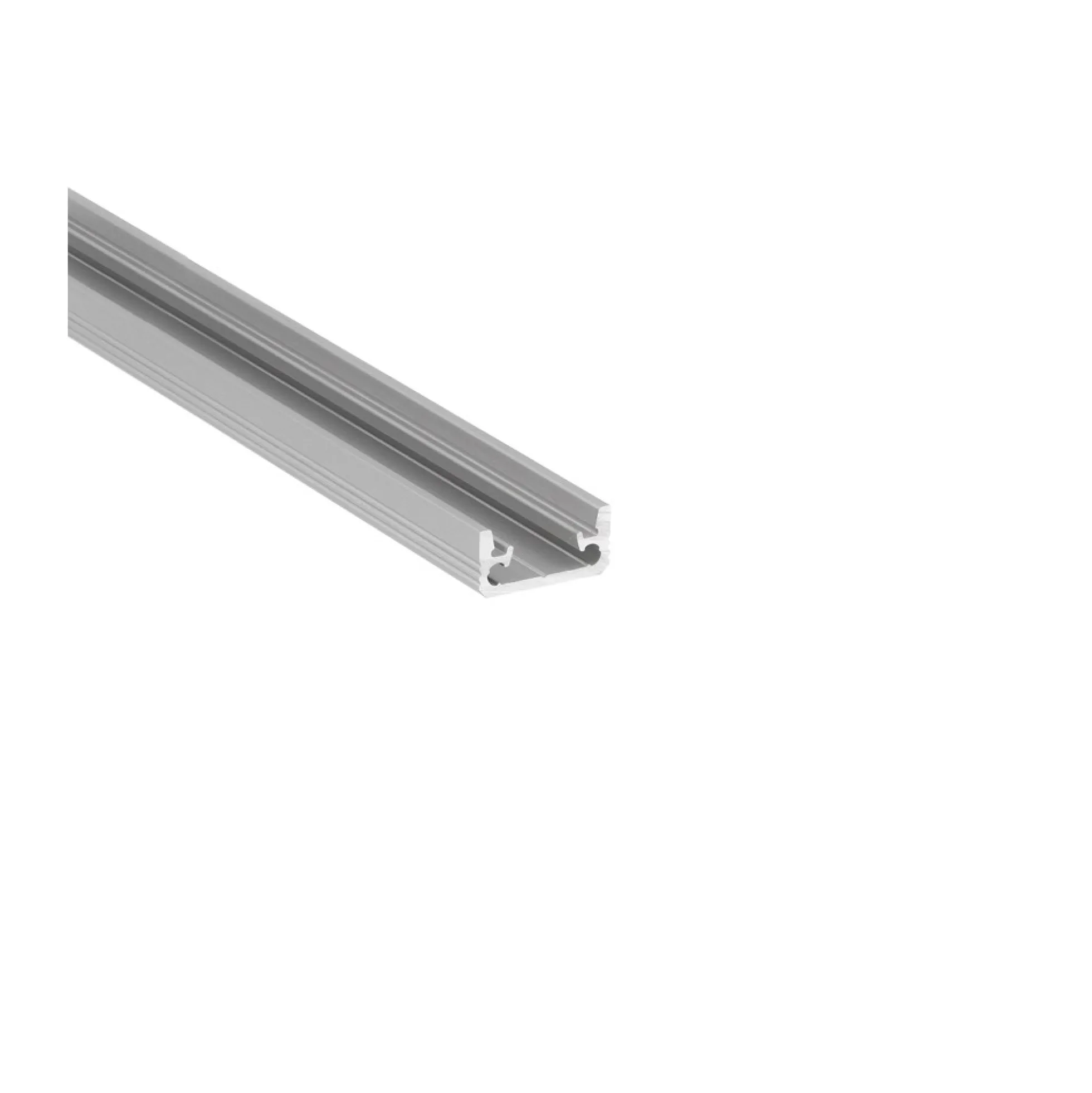 1 meter aluprofil FLOOR8 K, anodiseret, fliseprofil, LED skinne