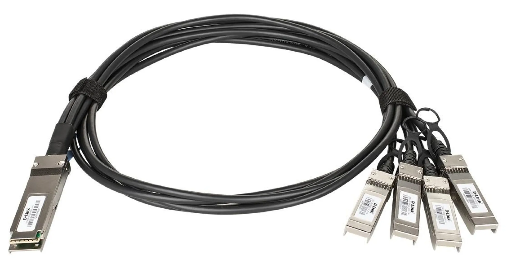 1 meter 100G passiv QSFP28 til 4x 25G SFP28 Direct Attach Kabel - D-Link