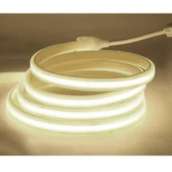 5 meter LED-strip COB vandtæt, 230V, IP67, 10W/m, dæmpbar, kan klippes pr. 50 cm, 4000K (restsalg)