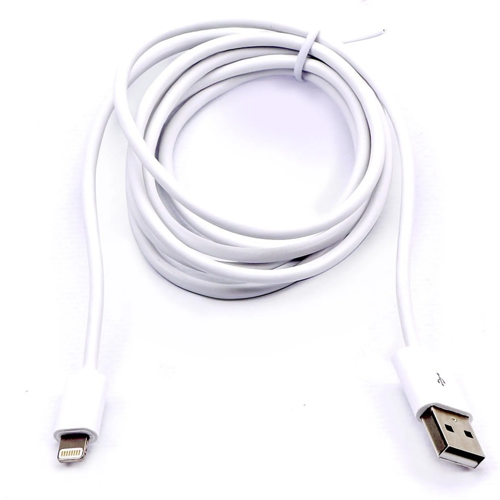 1,5 meter MFI Lightning til USB kabel, 2.4A, hvid - Apple certificeret