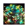 10 meter RGBIC LED lyskæde, 100 LED, grøn ledning, fjernbetjening, Bluetooth, USB