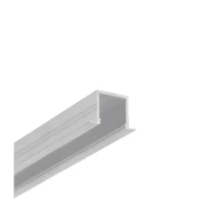 2 meter SMART-IN16 BC3/U4 aluprofil med indbygget LED skinne - Ubehandlet aluminium