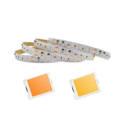 5 meter 17W/m DimToWarm LED strip, RA95, 24V, IP20, 224 LED/m, Dæmpbar, 2700-2200K