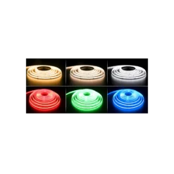 10 meter 21W/m RGB+CCT COB-LED strip, 24V DC, IP20, 840 LED pr. meter, COB LED
