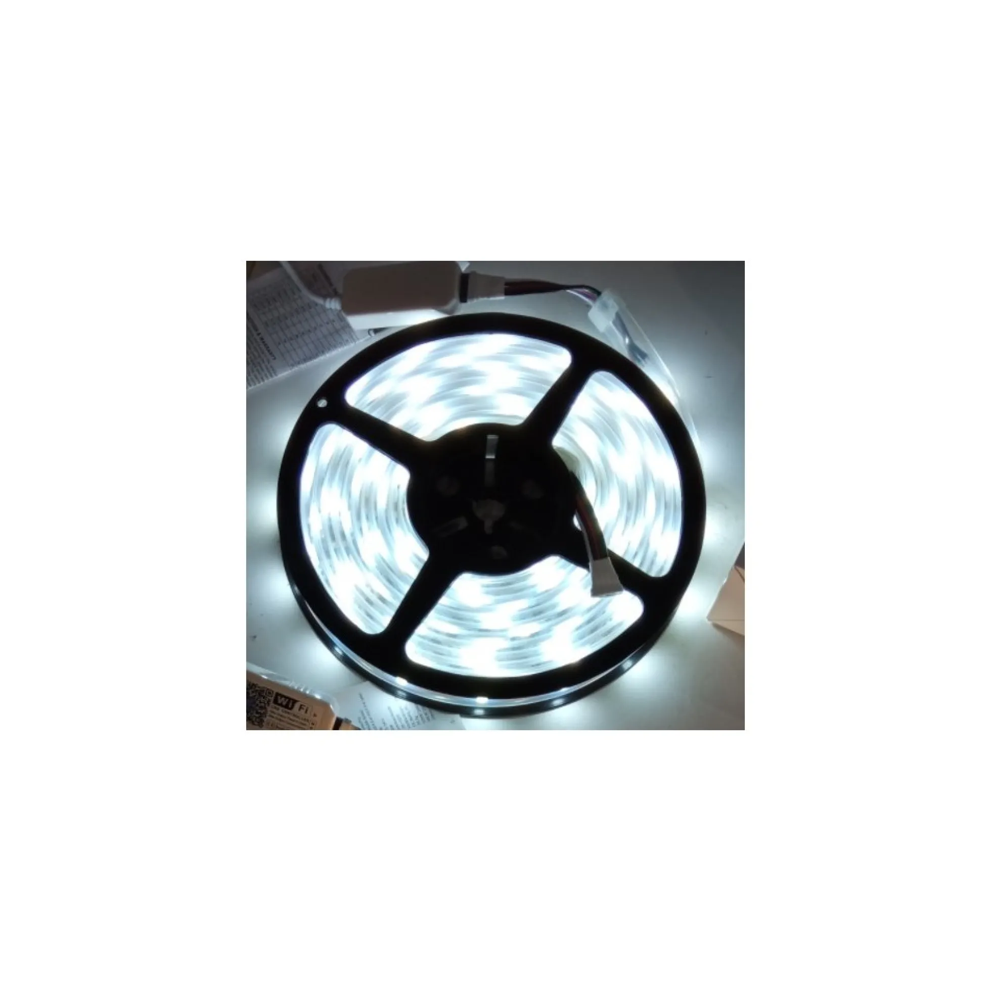 5 meter 12W/m RGB+CW LED strip, 24V DC, IP65, 60 LED pr. meter