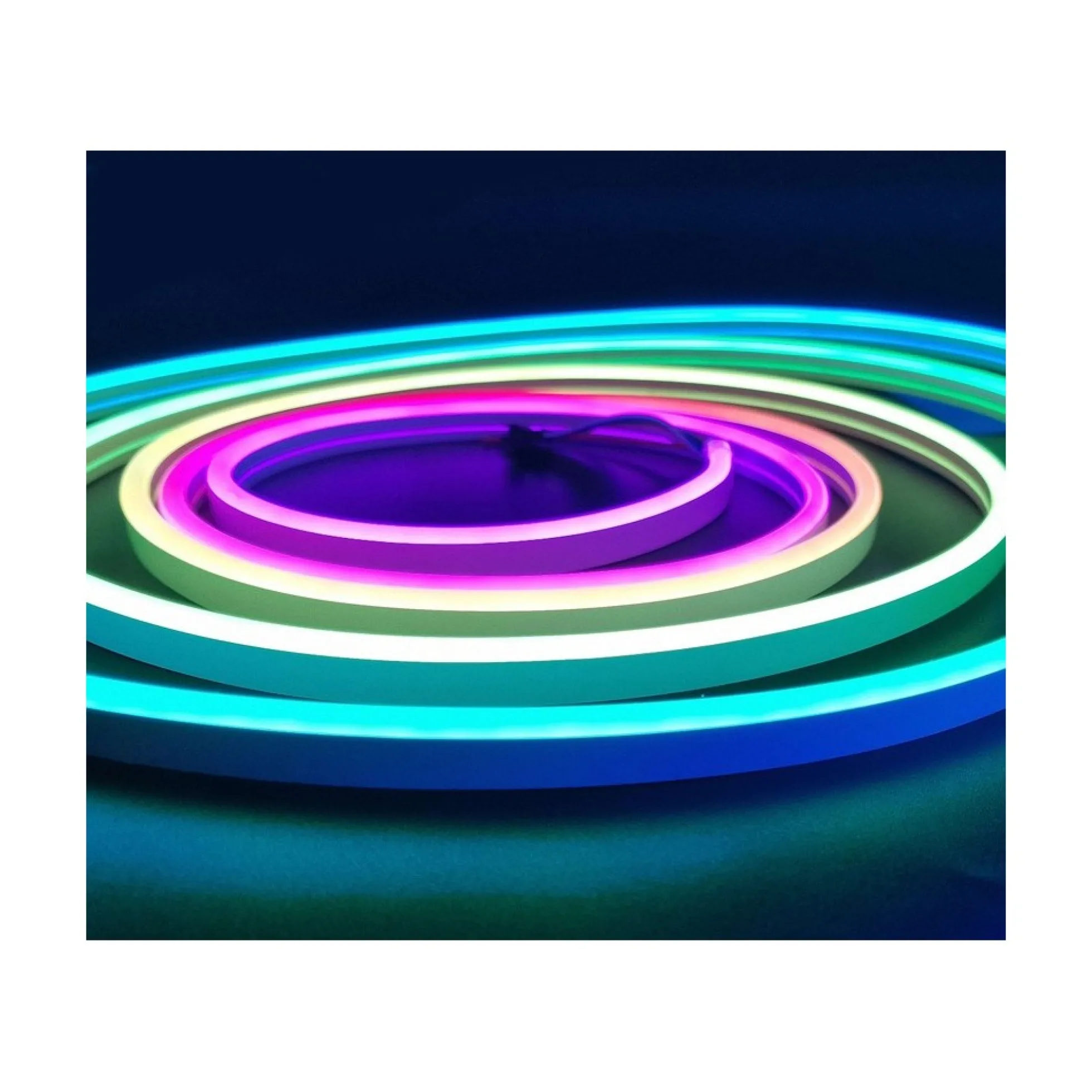 20 meter 16W/m RGBIC Neon Flex strip, 24V DC, IP21, 96 LED pr. meter, 8x16 mm
