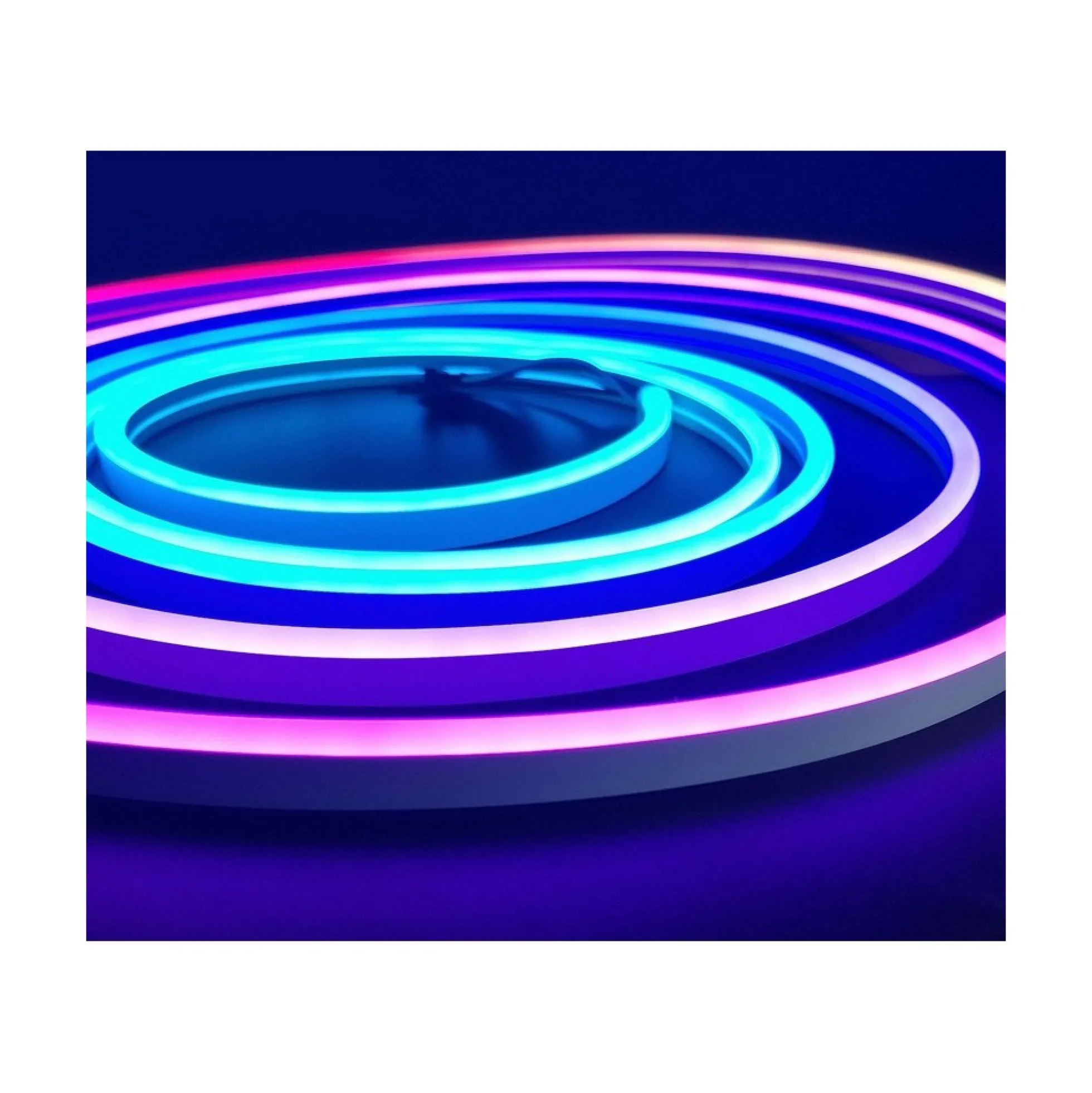 20 meter 16W/m RGBIC Neon Flex strip, 24V DC, IP21, 96 LED pr. meter, 8x16 mm