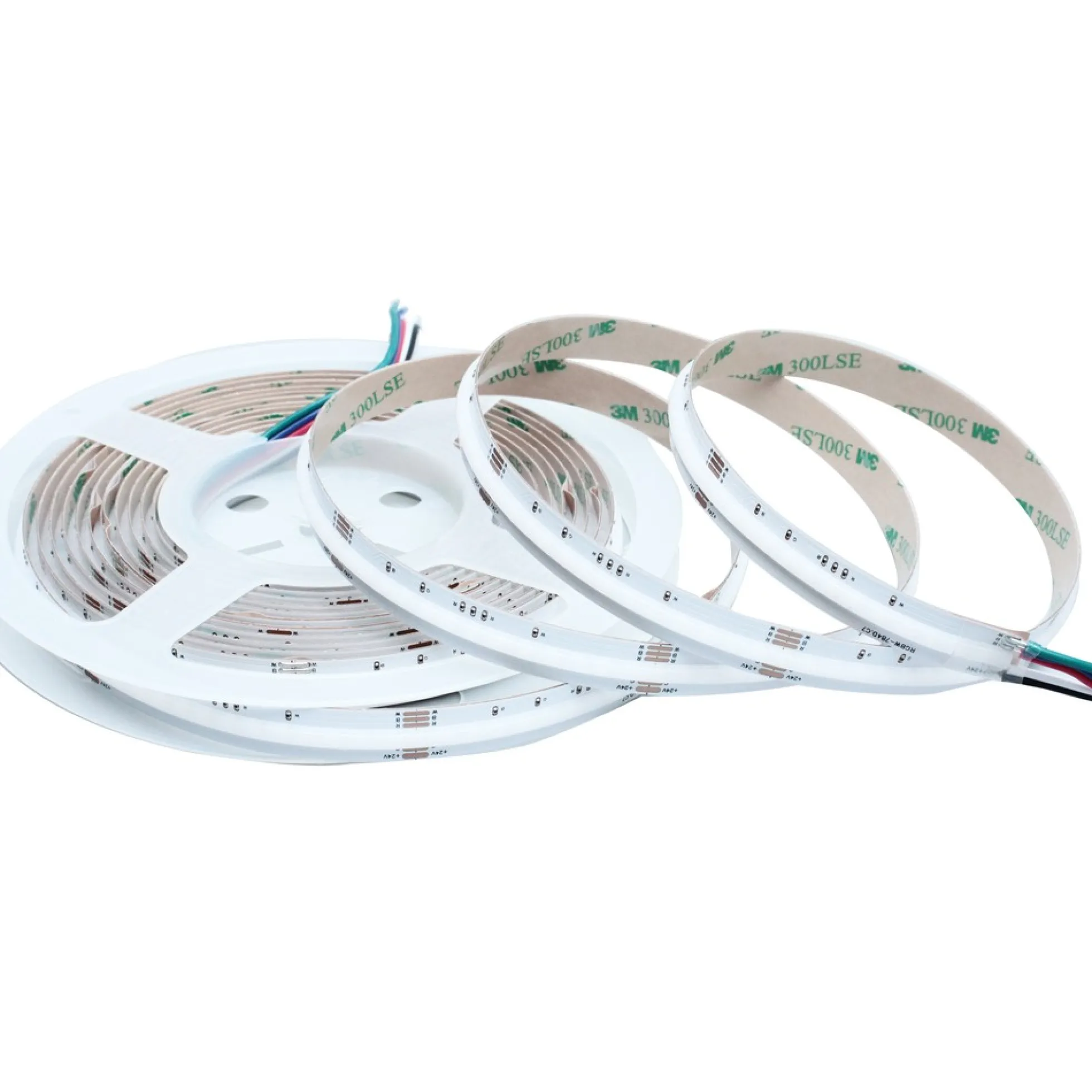 5 meter 20W/m RGB+WW COB-LED strip - 24V DC, IP20, 784 LED pr. meter, COB LED