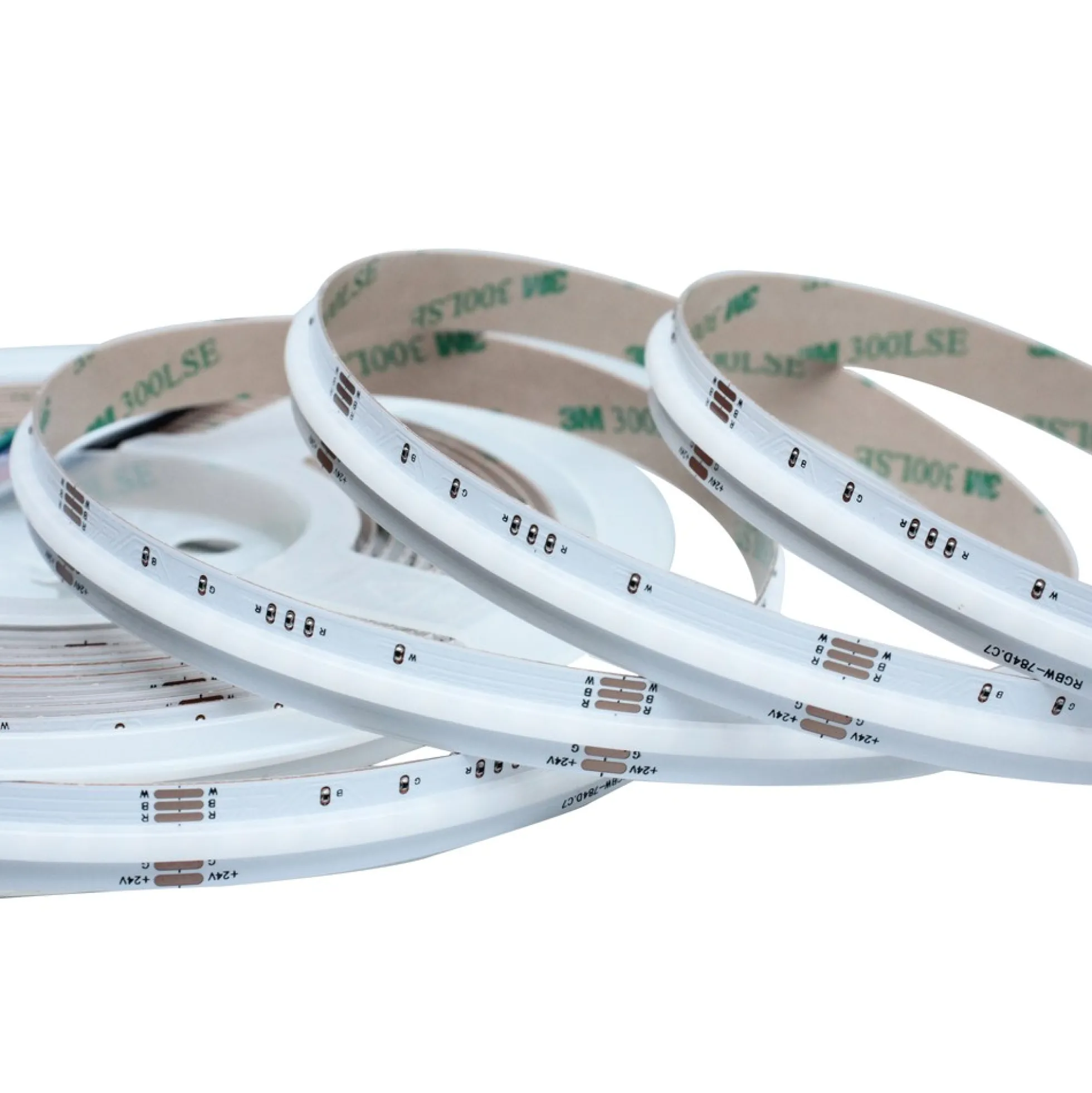 5 meter 20W/m RGB+WW COB-LED strip - 24V DC, IP20, 784 LED pr. meter, COB LED