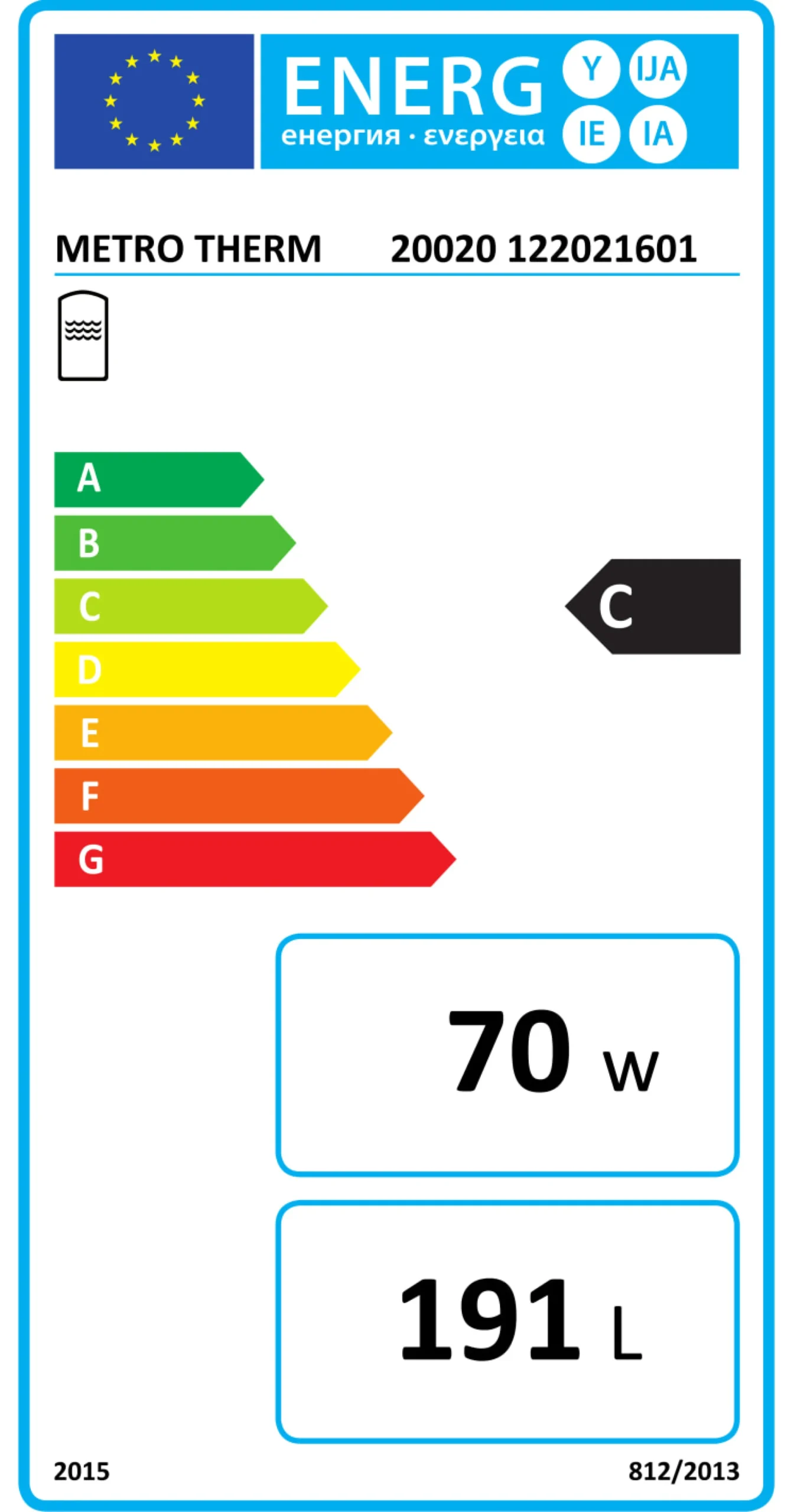 Metro 200 liter VVB modul fjernvarme
