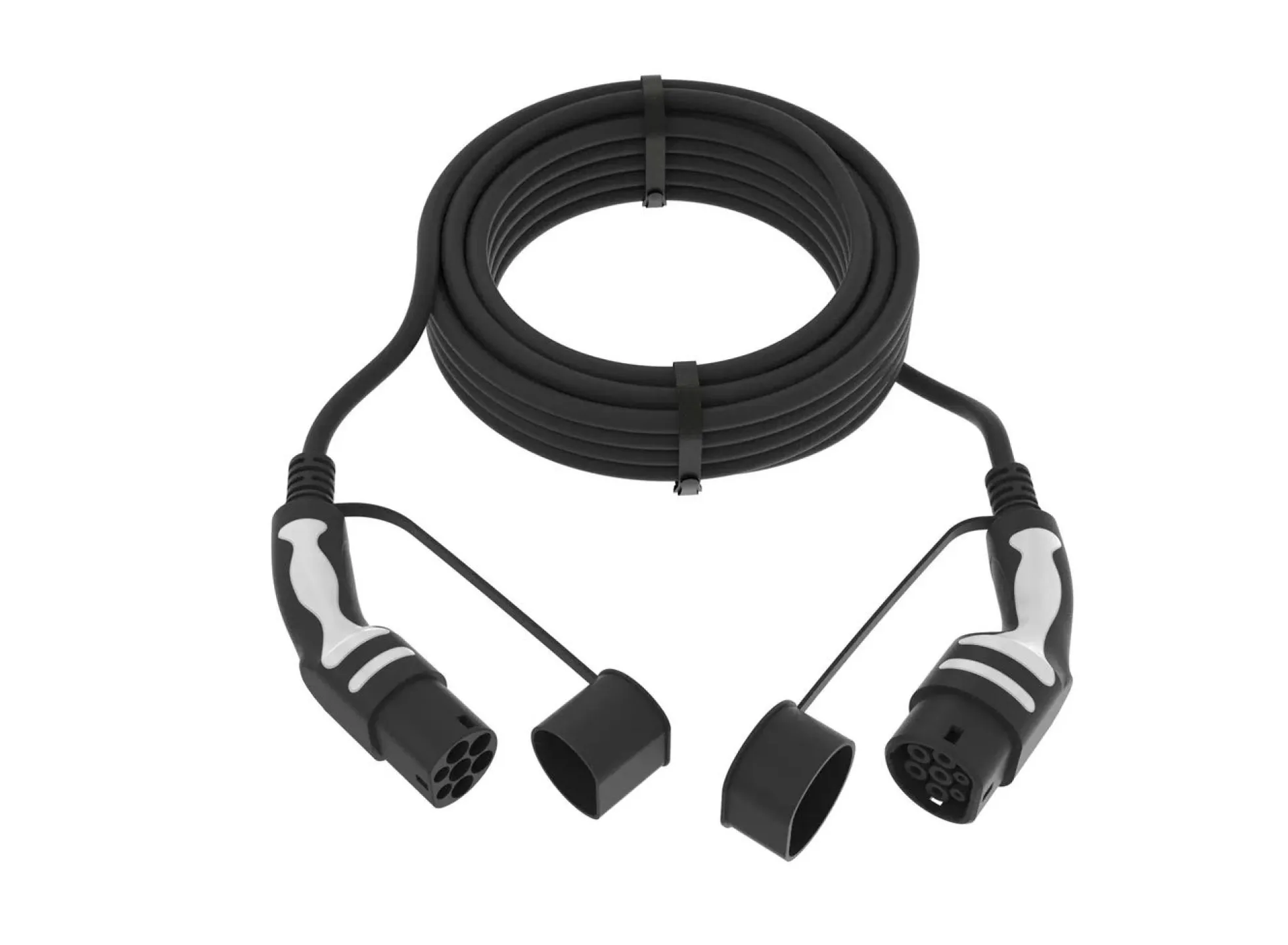 MicroConnect Mode 3 ladekabel til elbil, Type 2, 32A, 3-faset, 5 meter