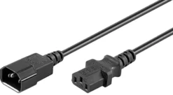 MicroConnect strømkabel, C14 til C13, sort, 1,8 meter