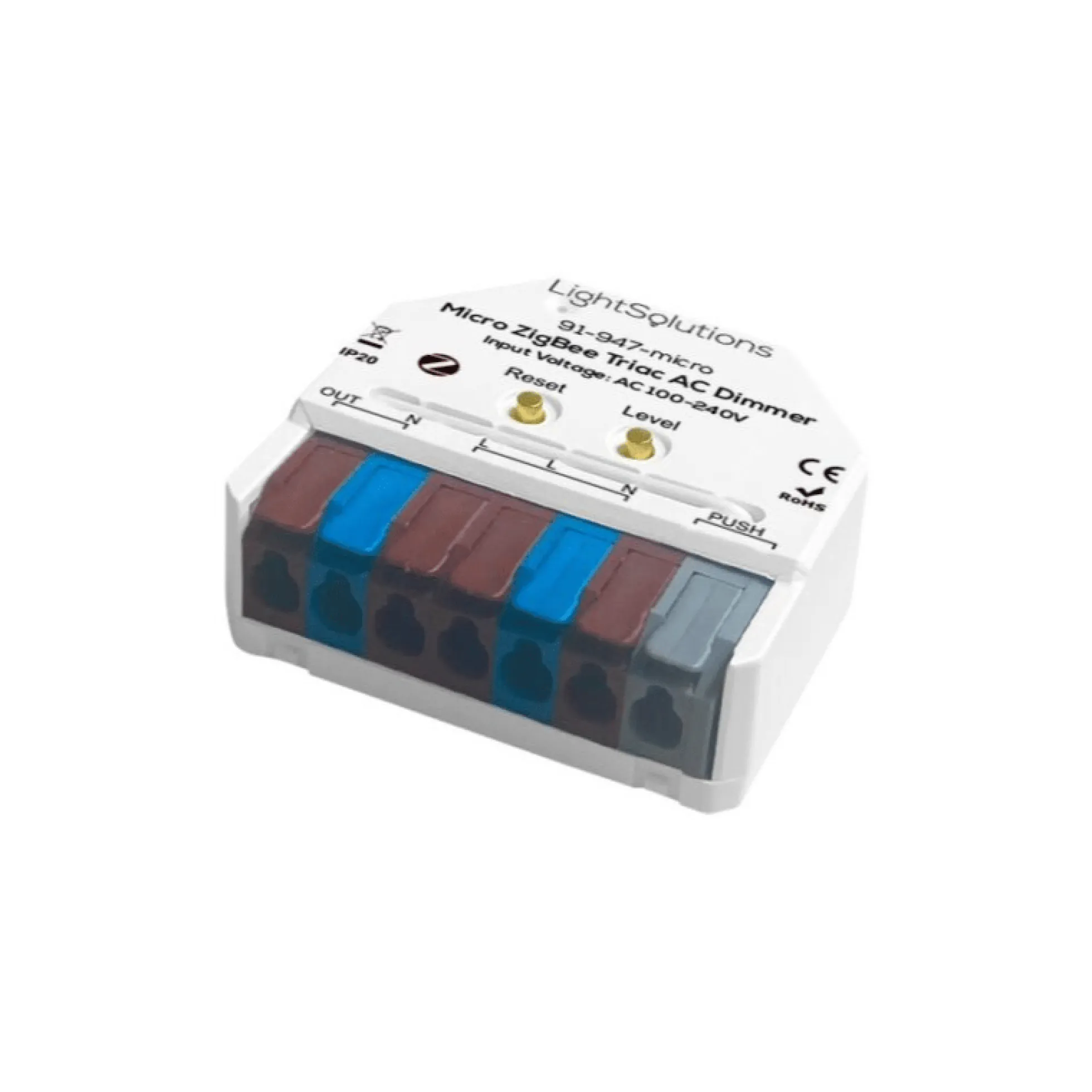 Micro ZigBee Triac Lysdæmper, 200W - LightSolutions
