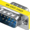 Mini gender changer, DB9, han-han, D-SUB/RS-232, 9-ben - MicroConnect