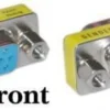 mini gender changer, HD15 F/F, VGA-VGA, female til female - MicroConnect