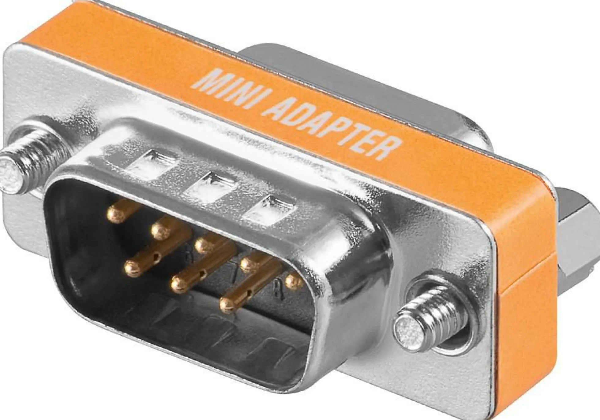 Mini gender null modem, DB9 han til hun - MicroConnect