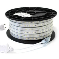 50m LED strip arbejdslys IP67, 60 LED/m, 5W/m, 500 lm/m, 250W, 230V, RA80, 25000lm - LEDlife