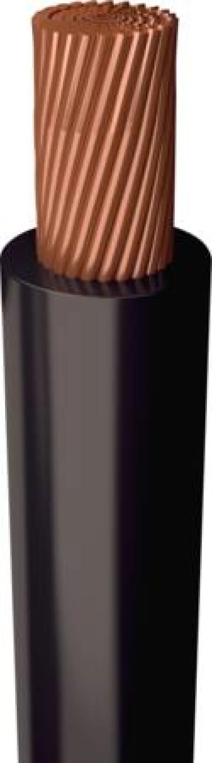 10 mm² installationsledning H07Z-K HF 90°, sort