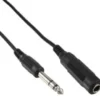 6.3mm jack forlængerkabel, 5 meter