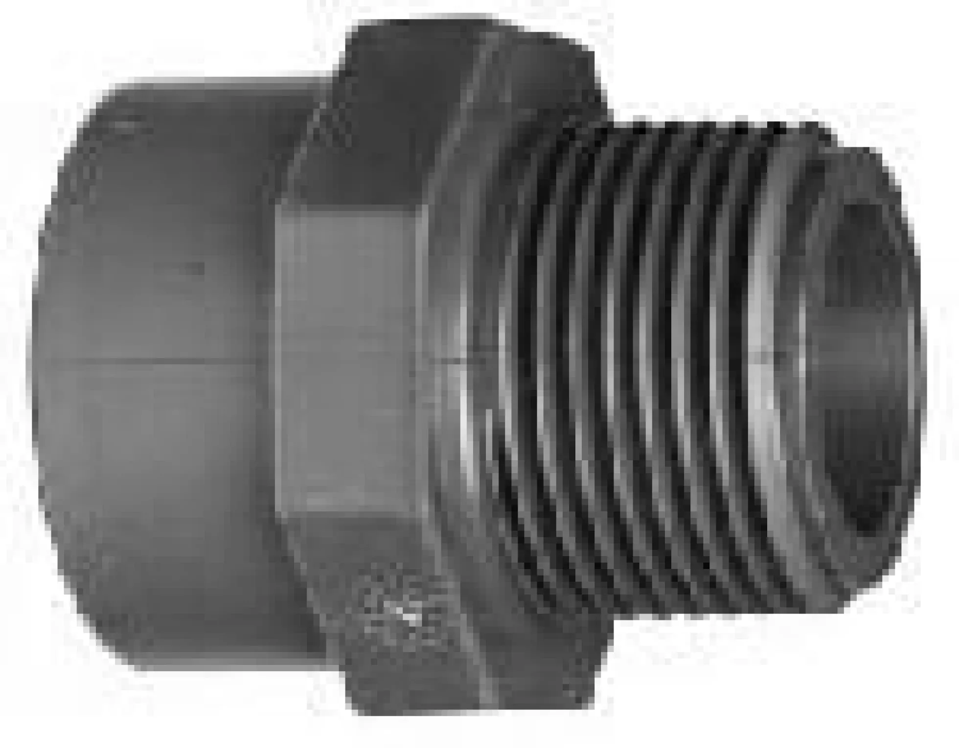 50 mm - 1.1/2" PVC-overgang, muffe/nippel - Georg Fischer