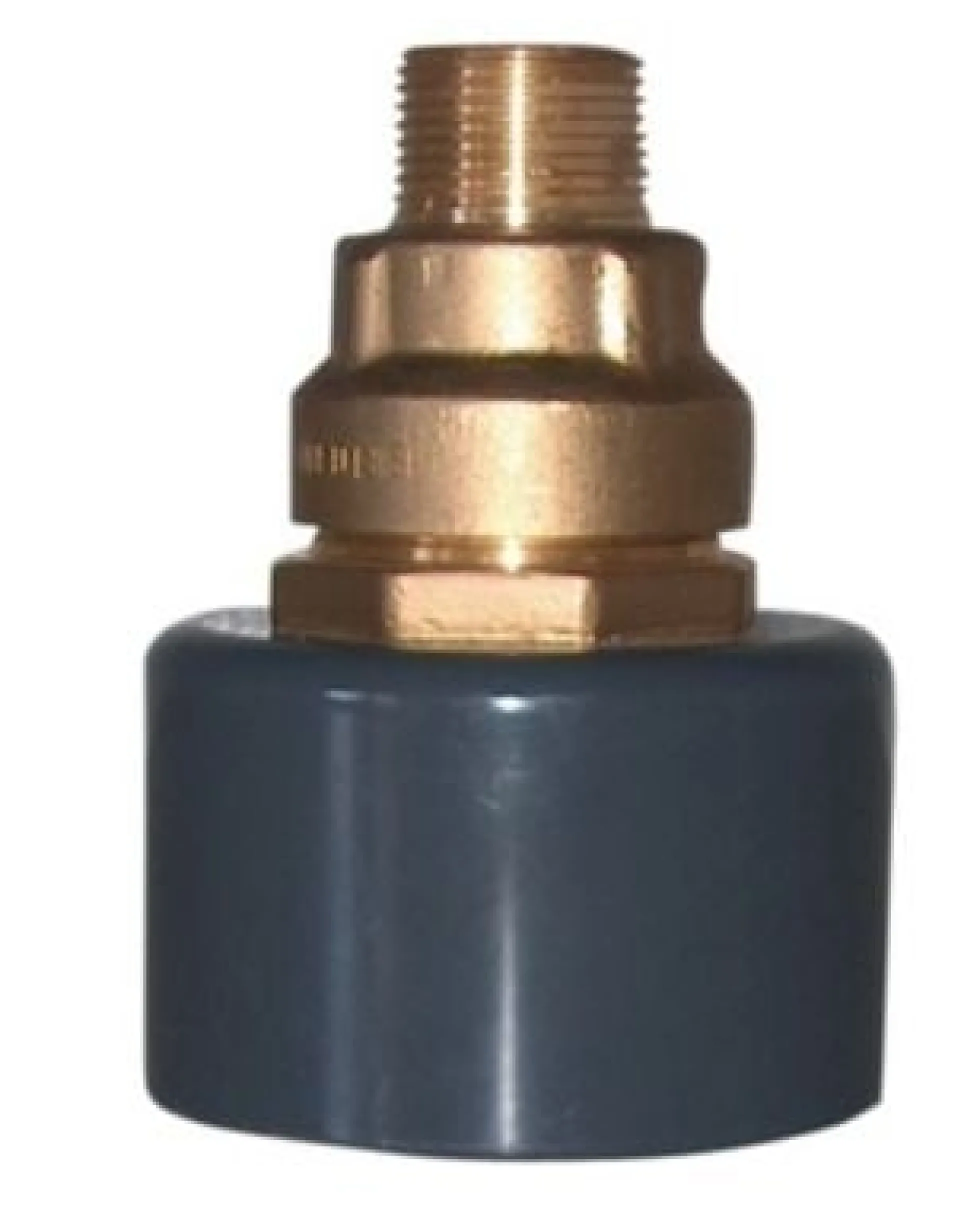 110/63MMX2" Murkobling med nippel PVC/MESSING