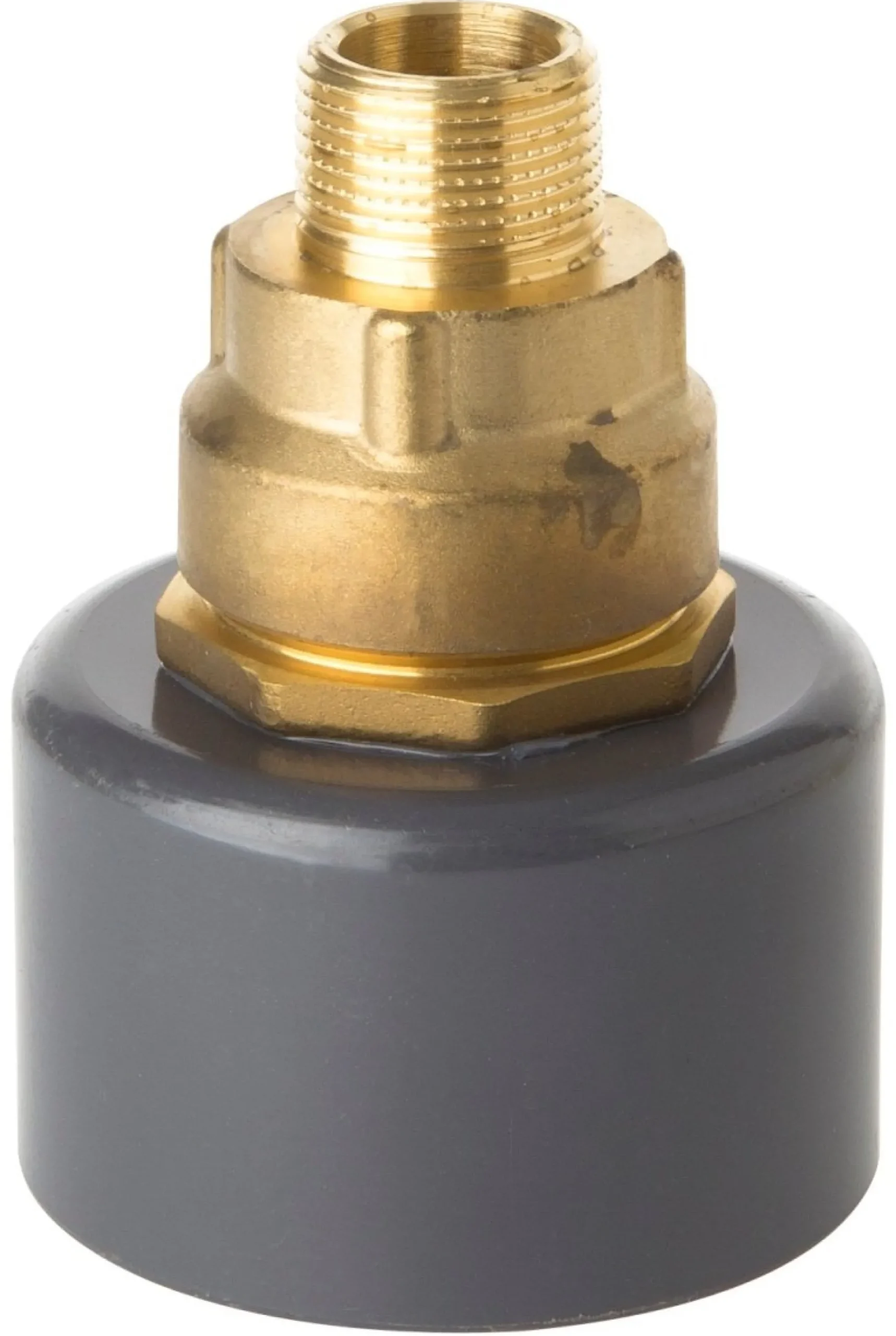 110/63MMX2" Murkobling med nippel PVC/MESSING