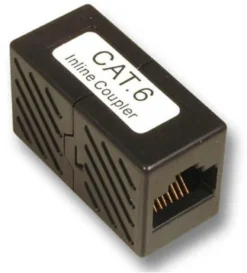 Modular adapter, RJ45-RJ45, CAT6, F/F, 8C/8P, UTP, tilslutning 1:1, plasthus - MicroConnect