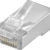 Modular plug, CAT5e, 8P8C, FTP shielded, til solid- og stranded-kabler