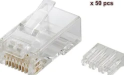 Modular Plug, CAT6, 8P8C, uskærmet, til partråd og massivt kabel