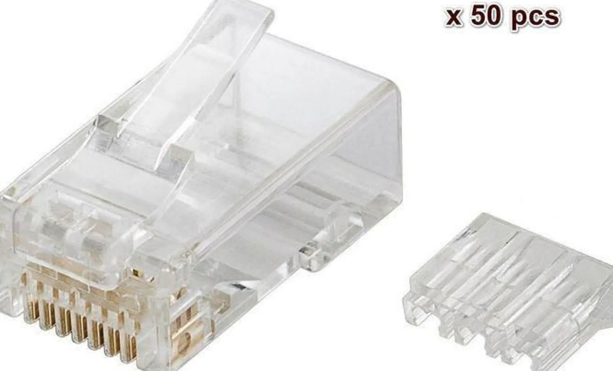 Modular Plug, CAT6, 8P8C, uskærmet, til partråd og massivt kabel