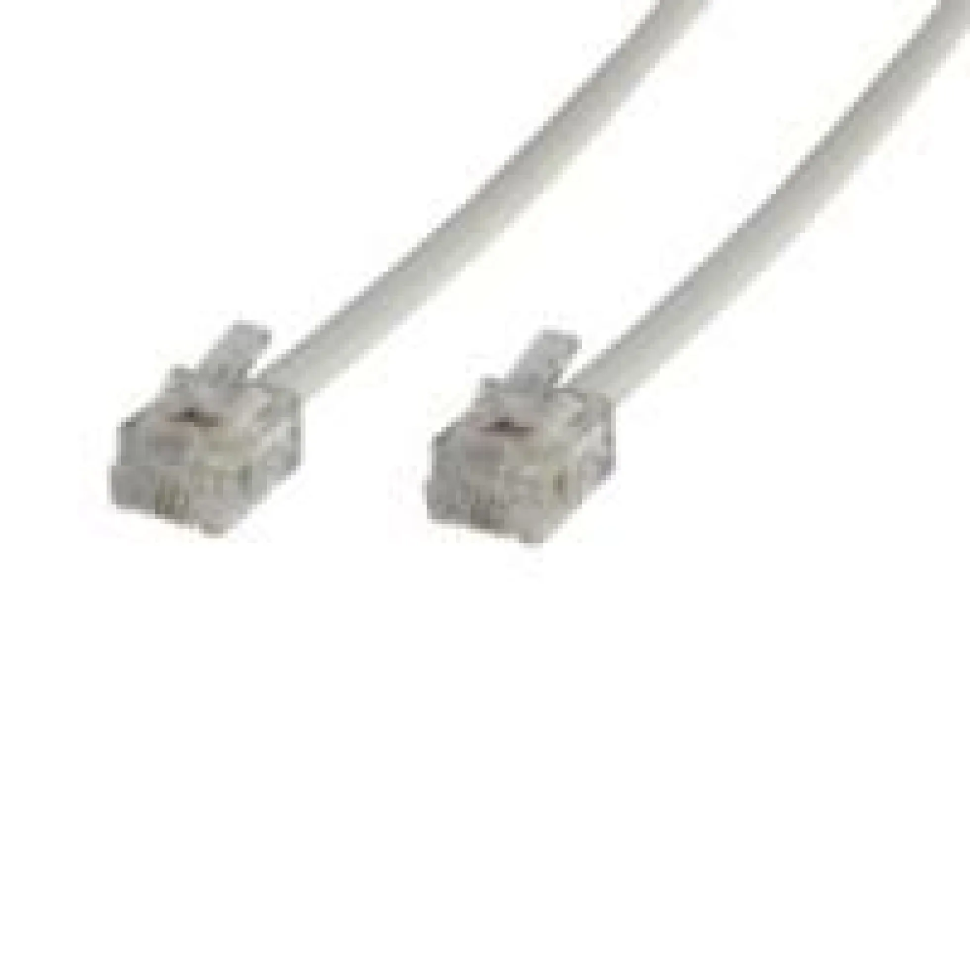 Modulært, lige RJ12 6C/6P kabel, 5 meter, hvid - MicroConnect