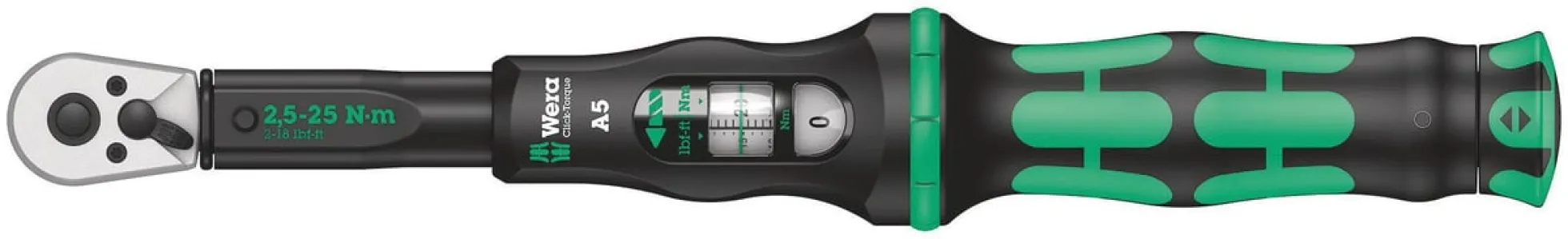 Momentnøgle A 5, 1/4'', 2,5-25Nm - Wera