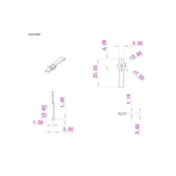 Monteringsklips til LED strip, 20 stk., 12mm, IP20, klare