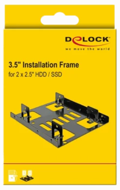 Monteringsramme, 3,5″ til 2 x 2,5″ HDD