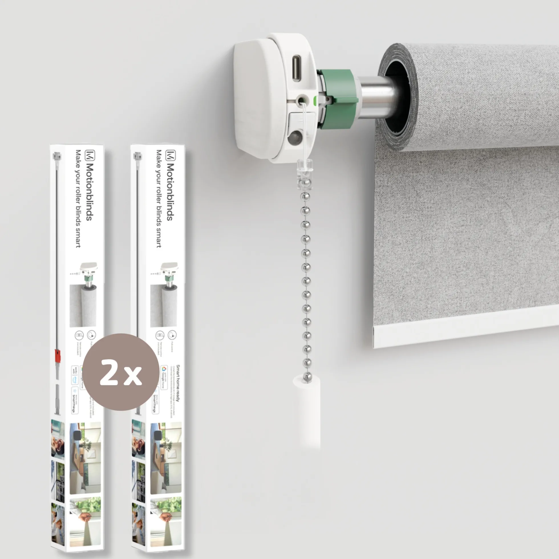 MotionBlinds Smart rullegardin Upgrade Kit - 2 motorer