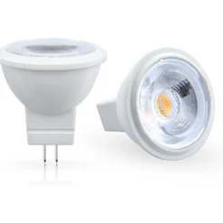 MR11 / GU4 LED spotpære, 1,2W, UNO1, 12V DC, 3,5 centimeter, dæmpbar, varm kulør