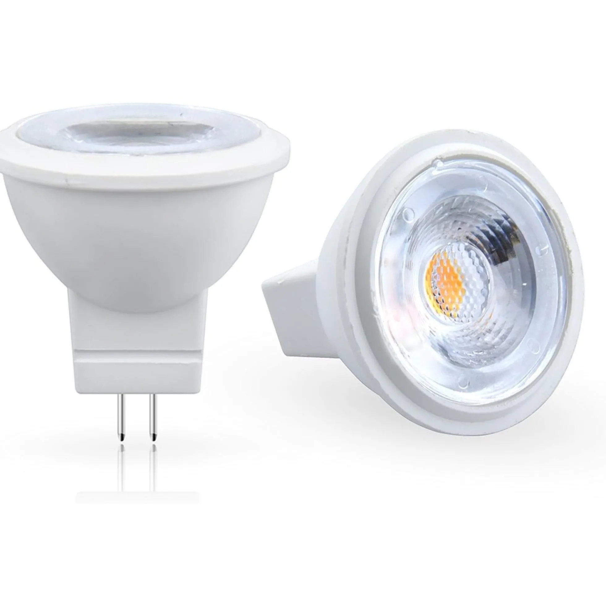 MR11 / GU4 LED spotpære, 1,2W, UNO1, 12V DC, 3,5 centimeter, dæmpbar, varm kulør