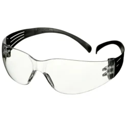 3M SecureFit 100 beskyttelsesbrille SF101AF-BLK-EU, sorte stænger, klar linse, 5 stk