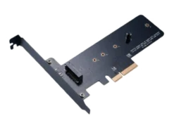 M.2 SSD to PCIe adapter card, Full height and Low profile bracket incl