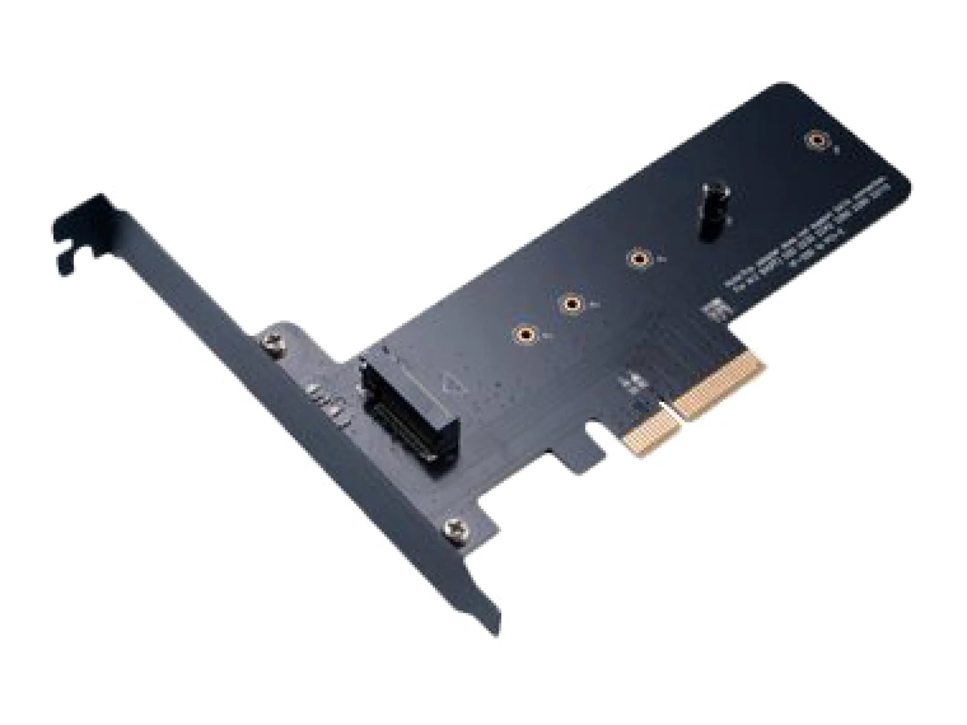 M.2 SSD to PCIe adapter card, Full height and Low profile bracket incl
