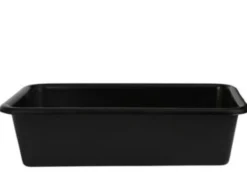 Murerbalje, firkantet, 40 liter, 700x400x210mm, sort