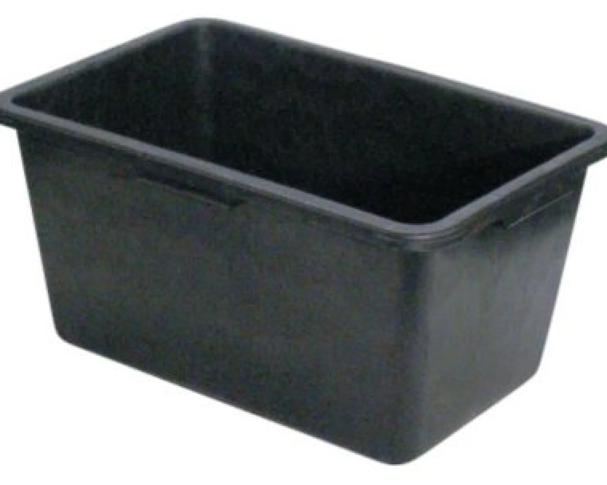 Murerbalje firkant, 65 liter, sort