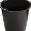 Murerspand, 12 liter, sort, med literskala og stålhåndtag