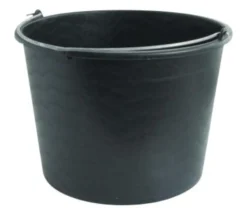 Murerspand, plast, 20 liter, sort